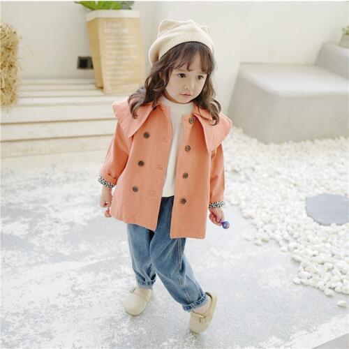 Childrens windbreaker 2019 autumn new windbreaker Korean fashion childrens clothing windbreaker girl coat girl autumn coat