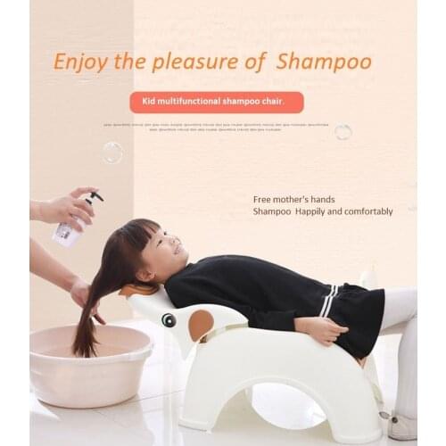 Baby shampoo chair Foldable children 's shampoo reclining chair childrens plus size shampoo artifact