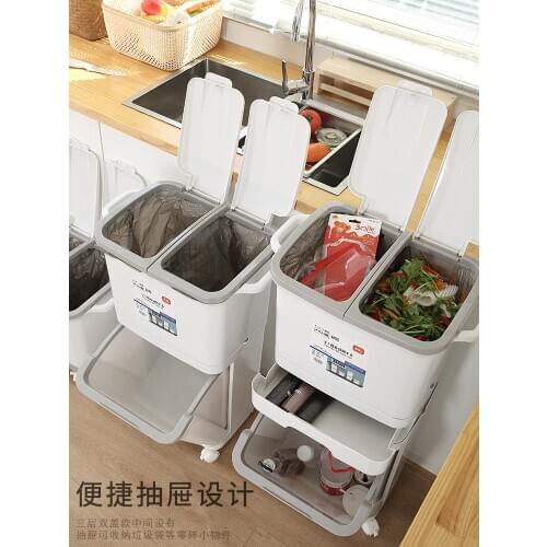 Home Garden Trash Can Compost Bathroom Trash Can Garbage Bag Recycle Bin Recycling Waste Container Poubelle Salle De Bain BA60LJ