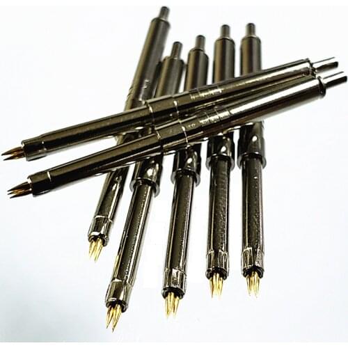 PH-5J spring probe three-jaw test needle three-pointed M3 head 42MM long spiral test probe three-needle tip 50pcs