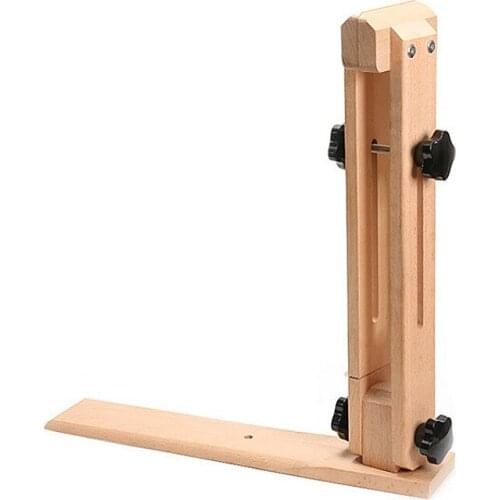 Leather craft hand sewn wooden clip Hand sewn horizontal wood clip Beech hand sewing clamp