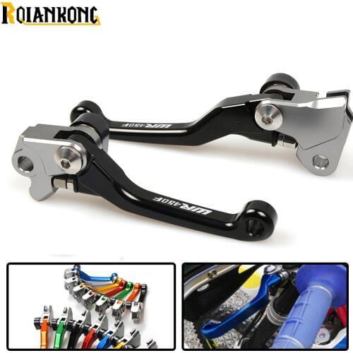 LOGO WR450F dirt bike Pivot Brake Clutch Levers foldable motorbike brake For yamaha WR450F 2003-2018 WR 450F WR450 F