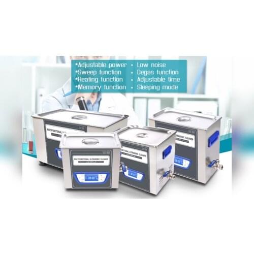 LCD Screen Multifunctional Adjustable Power Ultrasonic Cleaner With Heater
