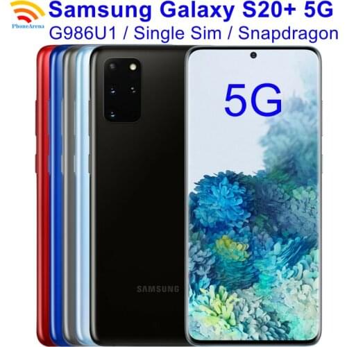 Original Samsung Galaxy S20+ 5G G986U1【95% New】Unlocked 5G Phones S20 Plus G986U 12+128GB ROM 6.7" Snapdragon 865 NFC Octa Core