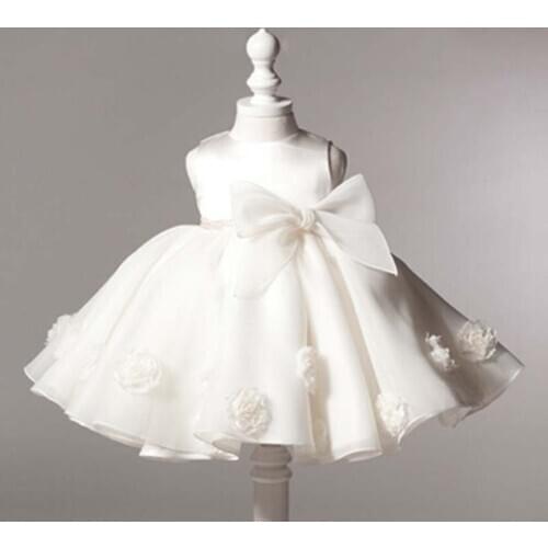 Newborn Baby Girl White Dress 2019 Infant Dress Baby Baptism Wedding Gown Newborn Girl Clothes Lace Elegant Birthday For 0-24M