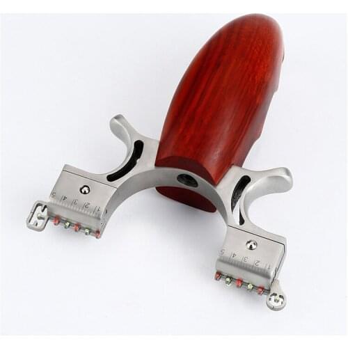 Stainless steel slingshot high-precision outdoor fast compression high-power flat leather slingshot