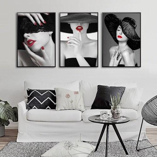 Modern Simple Luxurious Stylish Sexy Painted Canvas Poster Living Dining Room Murals Sofas Wall Paintings