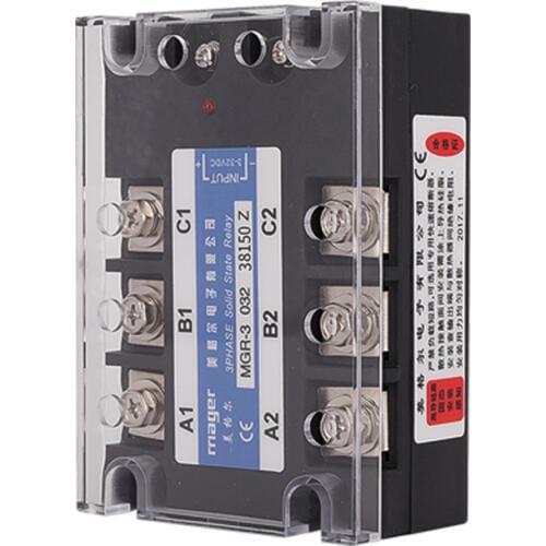 150A 380VAC voltage Three Phase Solid State Relay SSR DC control AC (MGR-3 032 38150 Z) Free shipping With protective covers
