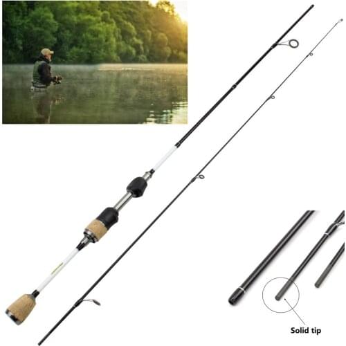 NEW 1.8M Spinning rod ul power Fishing rod Slow action Lure rod Fishing Cane 1-6g Carbon Solid Tips fishing pole fly rod pesca