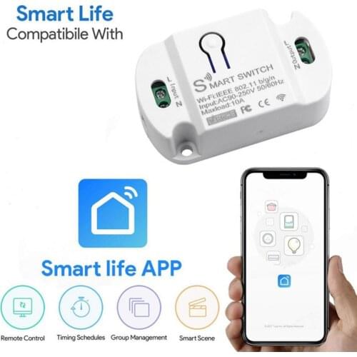 Smart Switch Intelliegent Wireless Lightweight WiFi Smart On-off Controller for Home Remote Control Timing Voice Control Switch