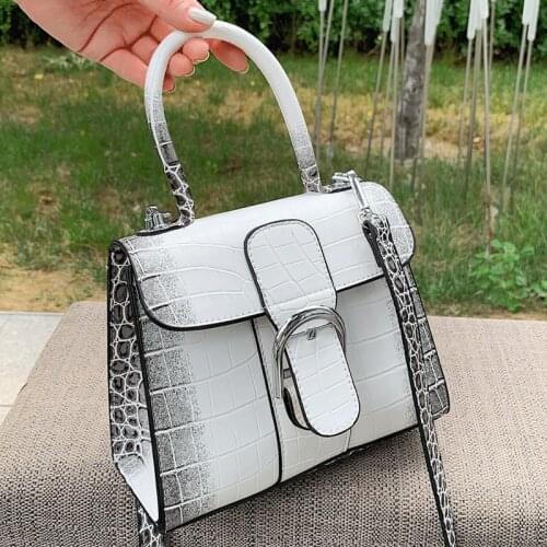 High Quality Vintage Ladies Leather Hand Bags Designer Women Crossbody Bag New Fashion Tote Bags Small Gradient Shoulder Bag Sac