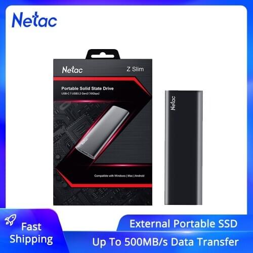 Netac Portable External SSD 1TB 500GB External SSD hard drive 250gb 2tb hdd Type C USB 3.2 External Solid State Disk for laptop