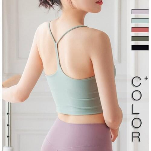 High Elastic Fitness Underwear Sports Yoga Vest Beautiful Back Bra With Chest Pad Sexy Fitness Body Building Yoga Bra