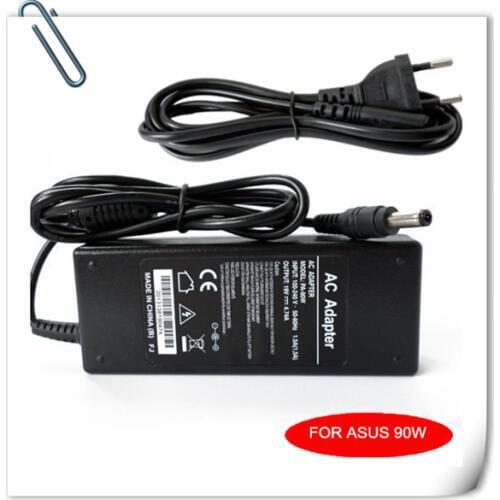 AC Adapter Battery Charger For Asus X82 A8F A8S A8J F6S F8S 19V 4.74A carregador notebook caderno cargador 90W + Cord Cable Plug