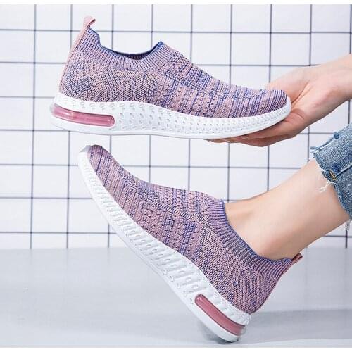 H27 Womens spring shoes Female Flats Slip On Shoes for Women Sock Sneakers Platform Comfortable Damskie Sepatu Wanita chaussure