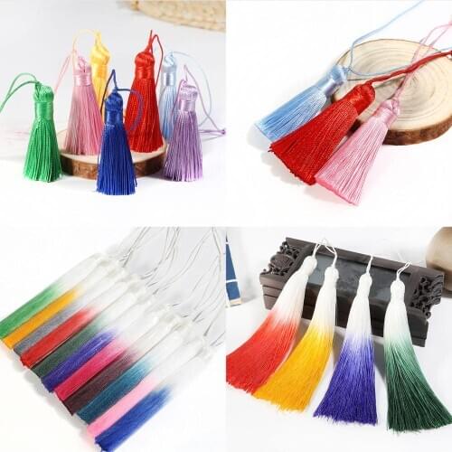 1PC Cotton Thread Fabric Tassel DIY Pendant Jewelry Bracelet Key Making Fringe Trim Craft Tassels Sewing Accessories