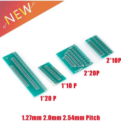 10PCS 1.27mm 2.0mm 2.54mm Pitch Interchange Transfer Plate Converter Single Double Row Pin PCB PCI Adapter Board