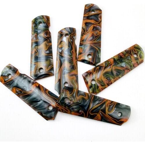 2Pieces Tactics 1911 Modified Accessories 1911 Acrylic Patch Special Handle CNC Handle 1911 Accessories Material