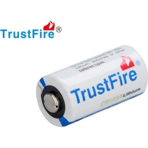 4pcs TrustFire 3V 16340 CR123A Li-ion Battery 1400mAh Real Capacity Lithium Battery for LED Flashlight Headlamp Camera
