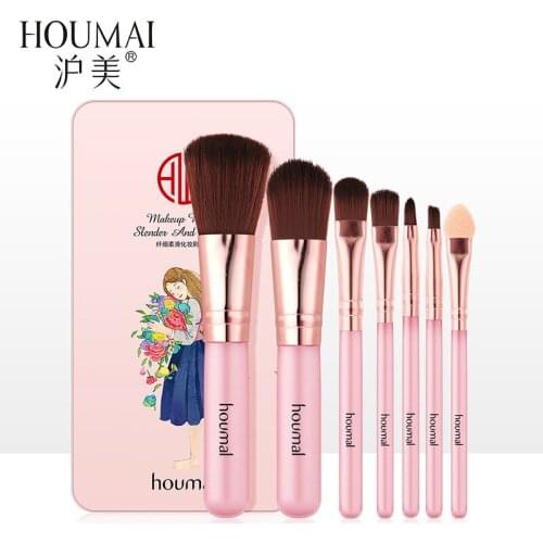 7Pcs Makeup Brushes Tool Set Cosmetic Powder Eye Shadow Foundation Blush Blending Beauty Make Up Brush Cosmetic Kit
