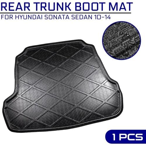 Car Floor Mat Carpet For Hyundai Sonata Sedan 2010 2011 2012 2013 2014 Rear Trunk Anti-mud Cover