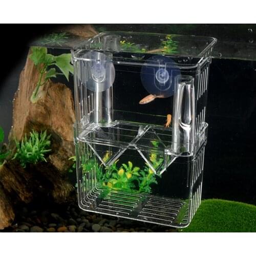 4 Sizes Fish Tank Fish Incubator Aquarium Breeder Box Spawning Hatching Room For Aquarium Accessories Breeding Isolation Box