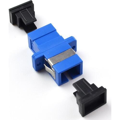 Free shipping AB27B 50pcs SC-SC single/multi mode simplex flange coupler SC/UPC adapter fiber coupler for digital communications