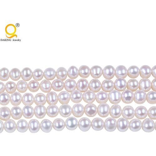 AA 6-7mm Potato freshwater Pearl string DIY Necklace Bracelet Jewelry Making Potato Shape Cultured Loose Beads Strand
