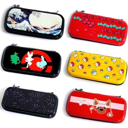 Carrying Case Travel Pouch Bag with Game Card Slot Inner Pocket for NS Console Hard Shell Protection Bag for Nintendo Switch