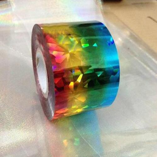 1Roll 120M*4CM Colorful diamond Nail Transfer Foils Stickers Nail Art Wraps Decals,DIY Nail Beauty Decals Craft Accessories