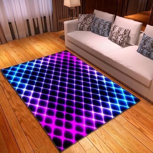 Nordic Abstract art painting mat child room decorative carpet 3D printed home bedroom non-slip carpets for living room Area rugs