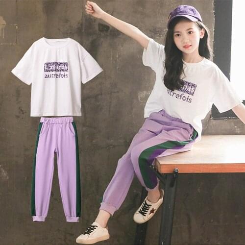 Childrens clothing summer Clothing sets baby girl clothes kids clothes girls kids clothes girls Short sleeve 2 piece cotton set