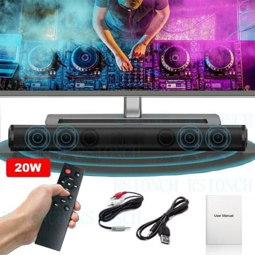 Beastun Home Theater TV Speakers Sound Bar Wired Wireless Bluetooth Column Speaker Surround Soundbar for PC TV Outdoor Speakers