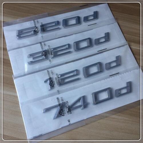 100pcs New Car Styling 3D 520d 320d 120d 740d Auto Sticker Emblem Boot Rear Badge For M3 M5 X1 X3 X5 X6 E36 E46