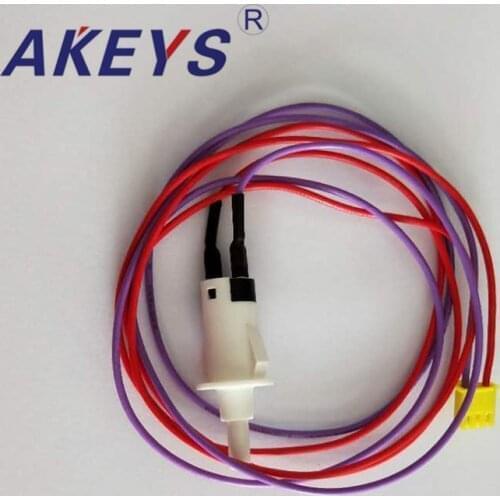 KAN-56-1 White black flame retardant 2 brass feet plate with silver Purple and red lines With yellow plug Car switch