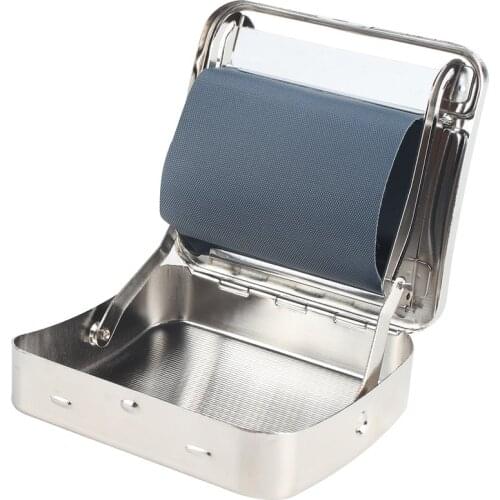 Compact Size Stainless Steel Cigarette Roller Manual Tobacco Rolling Machine Tobacco Injector Maker Roller Cigarette Accessories