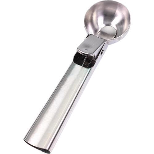 Stainless Steel Ice Cream Scoop Frozen Yogurt Cookie Dough Meat Balls Spoon Kitchen Accessories Tool FBE3