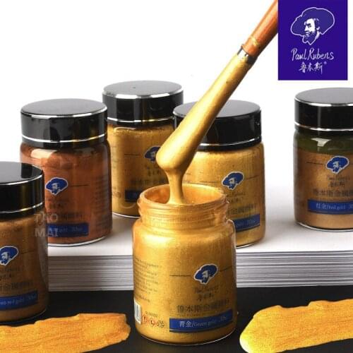 Paul Rubens 30ml Metallic Pigment Paste Watercolor Paint Watercolor Painting Embellishment Beginners Painting Art Supplies