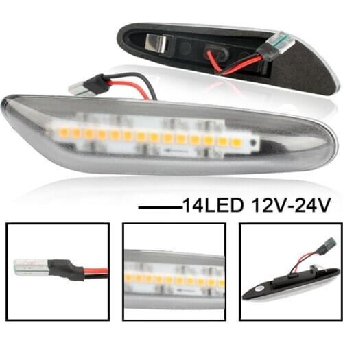 Suitable for BMW E90 E92 E93 E60 E87 E83 X3 E46 E53 X5 Turn Signal Leaf Board Light Side Light Water