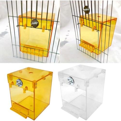Hanging Bird Bath Cube Bird Bathtub Parrot Bath Shower Box Bowl Cage Wash Space Cleaning Grooming Accessories DropShipping