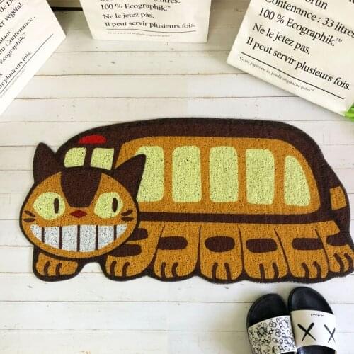 Custom My Neighbor Totoro Door Washer Entry Home Foyer Floor Pad Cartoon Carpet PVC