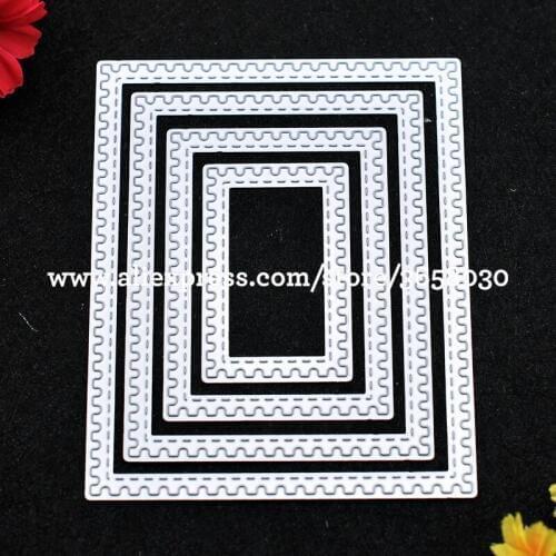 Rectangle Metal Die cutting Dies For DIY Scrapbooking Photo Album Decorative Embossing 8072630