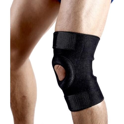 CHAOBA 1PCS Adjustable Elastic Knee Support Brace Kneepad Patella Knee Pads Hole Sports Kneepad Safety Guard Strap For Running