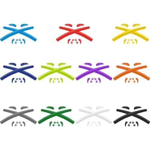 Firtox Replacement Earsocks NosePads Temple Shocks Gaskets Bridge Washers T6 Screw For-Oakley Juliet-Sunglasses - Black New