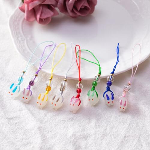 Wei Wuxian Lan Wangji Anime Mo Dao Zu Shi Grandmaster of Demonic Glass Beads Phone Backpack Pendant Keychain Jewelry Gift Prop