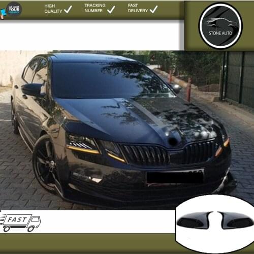 Carsdesıgg For Skoda Octavia 2013-2019 Batman Bat Mirror Cover Modified Accessory Designed Styling Tunnıng Auto Parts