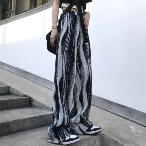 Womens Tie Dye Wide Leg Pants for 2021 Summer Fashion Trends Clothing Girls Baggy High Waisted Sweatpants Quick Dry Streetwear