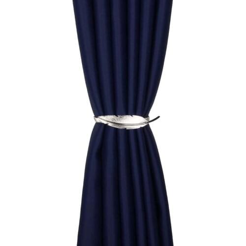 1Pc Feather Curtains Buckles Window Drape Holder Clips Gold Silver Curtain Tieback Holdback Strap Accessories Easter Decorations