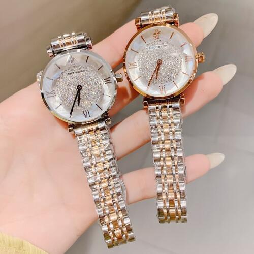 2019 New Women Watches Luxury Diamond Watch Waterproof Watch Stainless Steel Quartz Wristwatches Ladies Wristwatch Zegarek Damsk