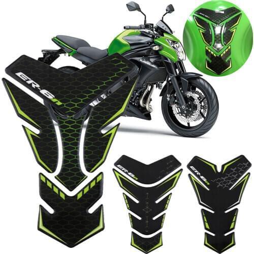 3D Motorcycle Gas Fuel Tank Protector Pad Cover Decal Stickers Case For Kawasaki ER6N ER-6N 2005 2006 2007 2008
